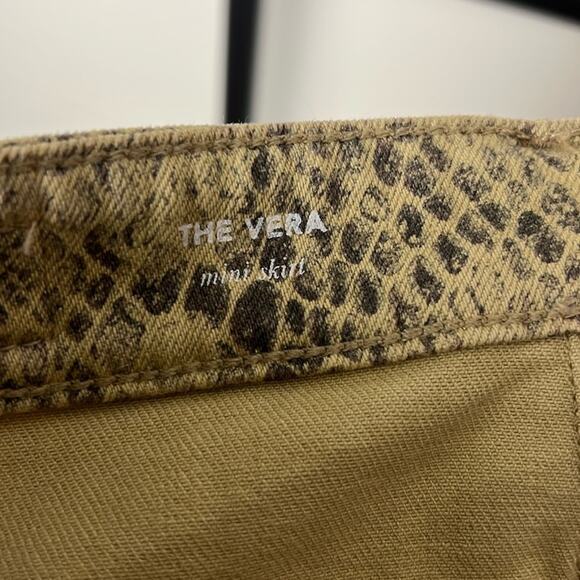 AG Womens The Vera-Skirt Size 27 in snakeskin - Picture 3 of 6